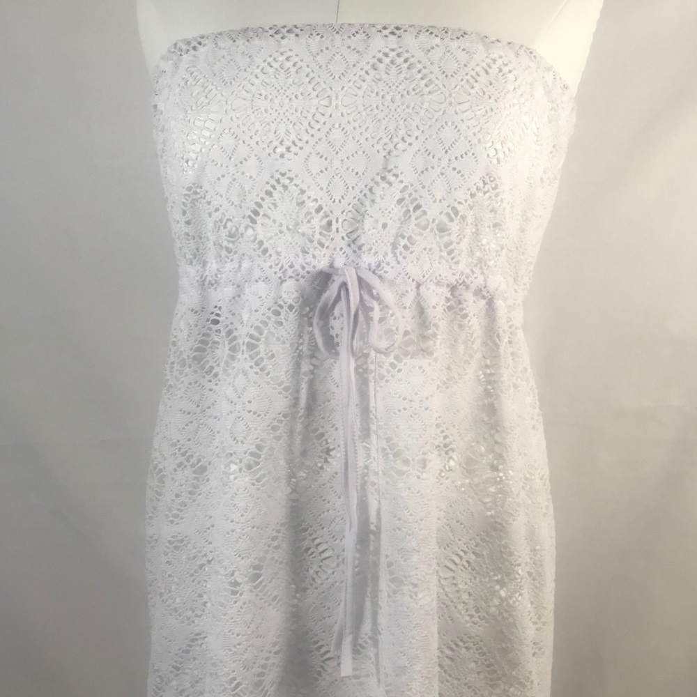 White Bathing Suit Coverup